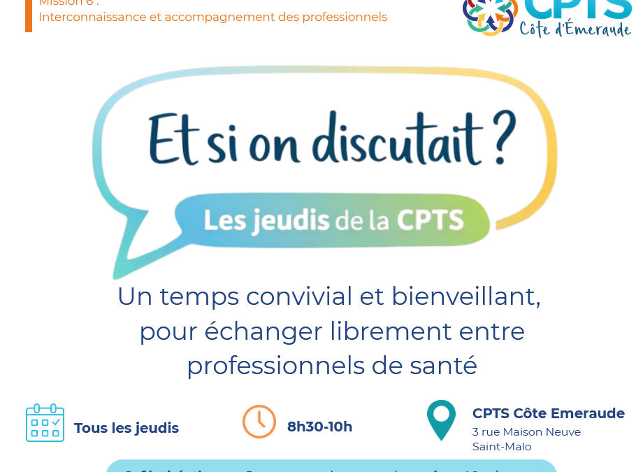 Et si on discutait? Un nouvel espace d’échanges pour les professionnels de santé du territoire